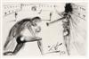 SALVADOR DALÍ Collection of 19 etchings and 2 etched copper plates from La Vida es Sueño.